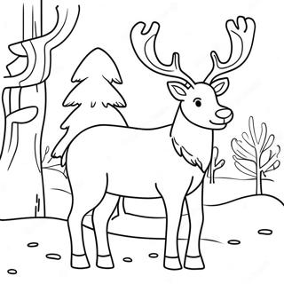 Reindeer Coloring Page 49274-40916