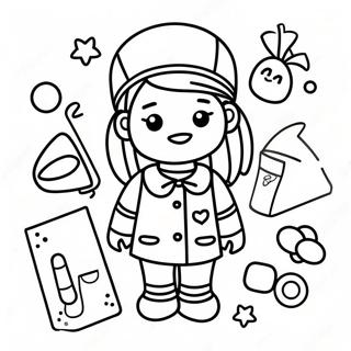 Cute Roblox Preppy Girl With Accessories Coloring Page 49295-40944