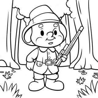 Elmer Fudd In The Forest Coloring Page 49305-40967