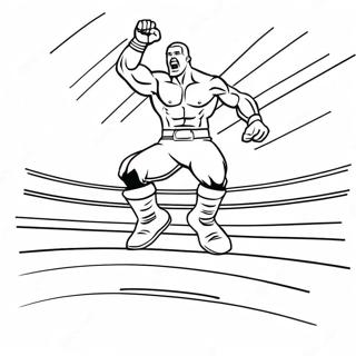 Wwe Wrestler Jumping On Opponent Coloring Page 4932-3966