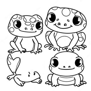 Cute Amphibian Friends Coloring Page 49345-40985