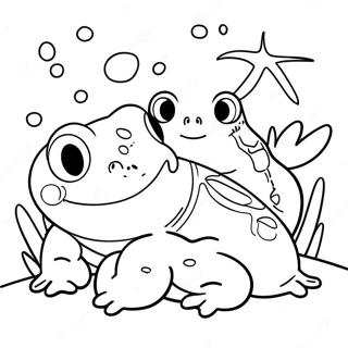 Cute Amphibian Friends Coloring Page 49345-40987