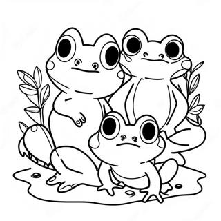 Cute Amphibian Friends Coloring Page 49345-41189