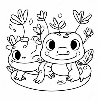 Cute Amphibian Friends Coloring Page 49345-41192