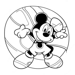 Mickey Mouse Basketball Coloring Page 49354-40974