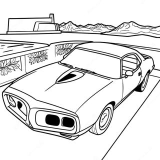 Pontiac Firebird Classic Coloring Page 49364-40982