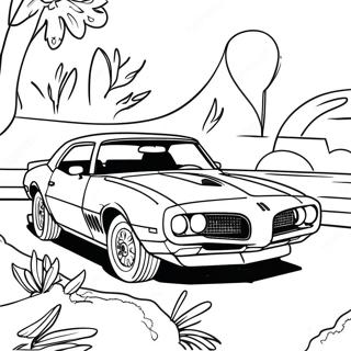 Pontiac Firebird Classic Coloring Page 49364-40984