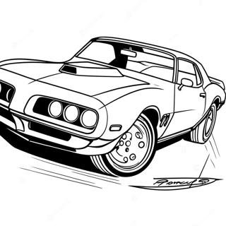 Pontiac Firebird Classic Coloring Page 49364-41181