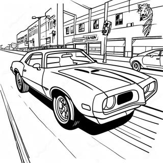 Pontiac Firebird Racing Coloring Page 49365-40995