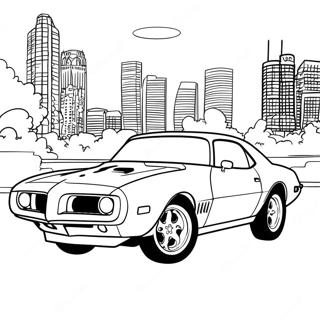 Pontiac Firebird Racing Coloring Page 49365-40996