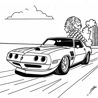 Pontiac Firebird Racing Coloring Page 49365-41193