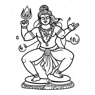 Dancing Shiva Coloring Page 49375-41000