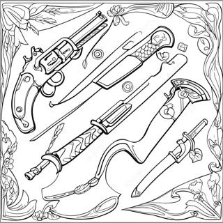 Weapon Coloring Page 49394-41216