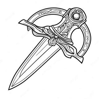 Colorful Fantasy Sword Coloring Page 49395-41017