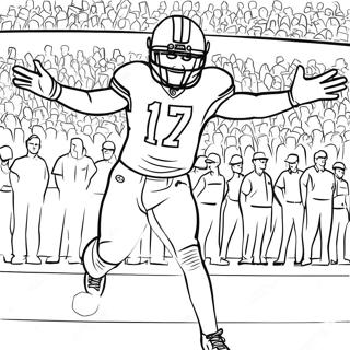 Davante Adams Catching A Pass Coloring Page 49405-41218