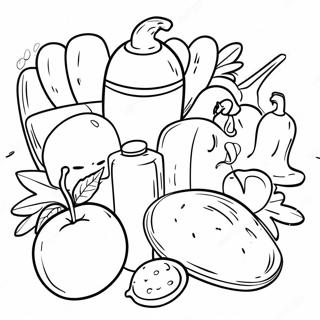 Food Safety Awareness Coloring Page 49414-41030