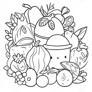 Healthy Food Choices Coloring Page 49415-41026