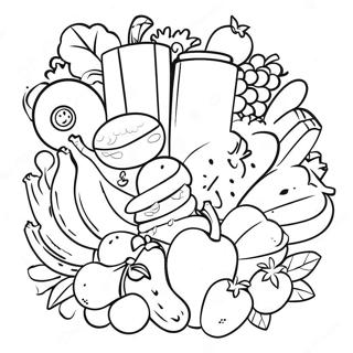 Healthy Food Choices Coloring Page 49415-41027