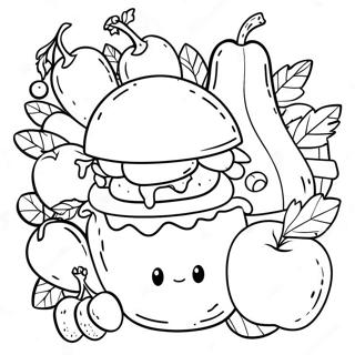 Healthy Food Choices Coloring Page 49415-41028