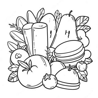 Healthy Food Choices Coloring Page 49415-41233