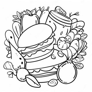 Healthy Food Choices Coloring Page 49415-41235