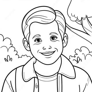 Jacob With A Friendly Smile Coloring Page 49425-41066