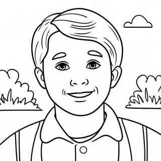 Jacob With A Friendly Smile Coloring Page 49425-41067