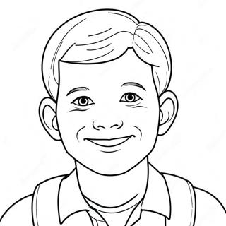 Jacob With A Friendly Smile Coloring Page 49425-41238