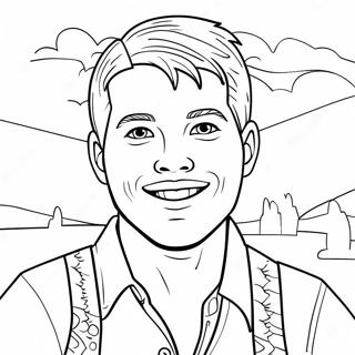 Jacob With A Friendly Smile Coloring Page 49425-41239