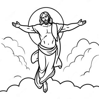 Jesus Ascension Coloring Pages