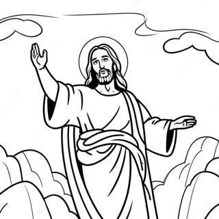 Jesus Ascension Coloring Page 49434-41038