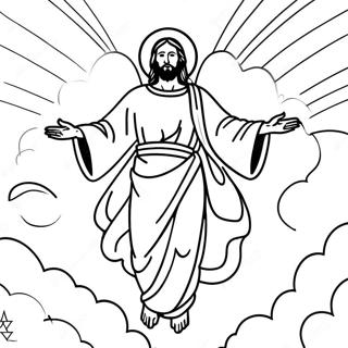 Jesus Ascension Coloring Page 49434-41249