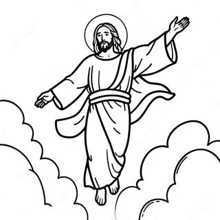 Jesus Ascension Coloring Page 49434-41250