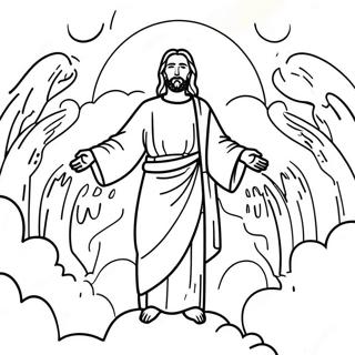 Jesus Ascension Coloring Page 49434-41252