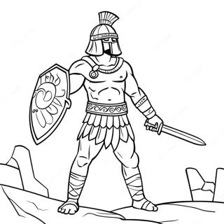 Gladiator Coloring Page 49444-41246