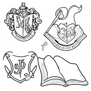 Harry Potter Houses Coloring Pages