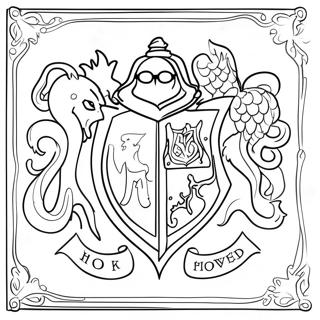 Harry Potter Houses Coloring Page 49454-41054