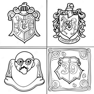 Harry Potter Houses Coloring Page 49454-41056