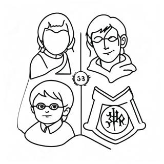 Harry Potter Houses Coloring Page 49454-41258