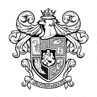 Gryffindor House Crest Coloring Page 49455-41274