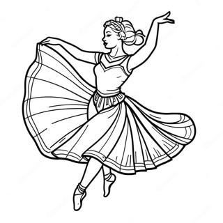 Dancer Coloring Page 49494-41079