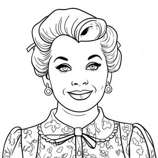 I Love Lucy Coloring Page 49504-41299