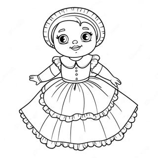 Lucy Ricardo In A Funny Dress Coloring Page 49505-41313