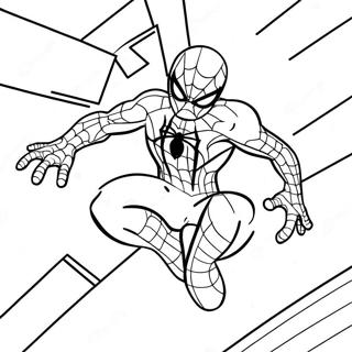 Among Us Spider Man Coloring Pages