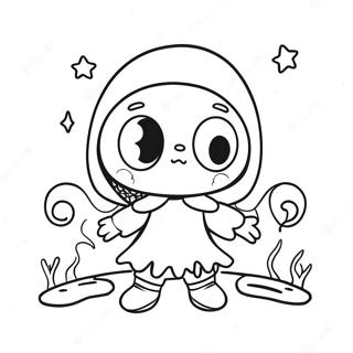 Cute Horror Coloring Pages