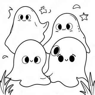 Adorable Ghosts Coloring Page 49525-41125