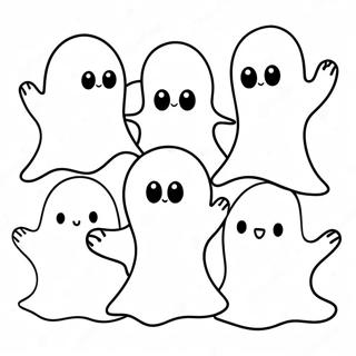 Adorable Ghosts Coloring Page 49525-41127