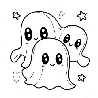 Adorable Ghosts Coloring Page 49525-41128