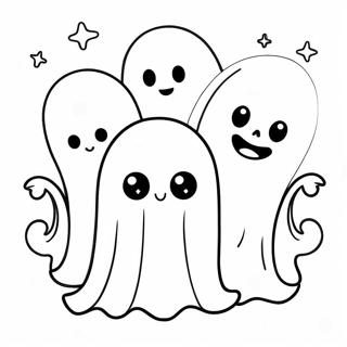 Adorable Ghosts Coloring Page 49525-41317