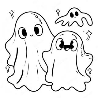 Adorable Ghosts Coloring Page 49525-41318